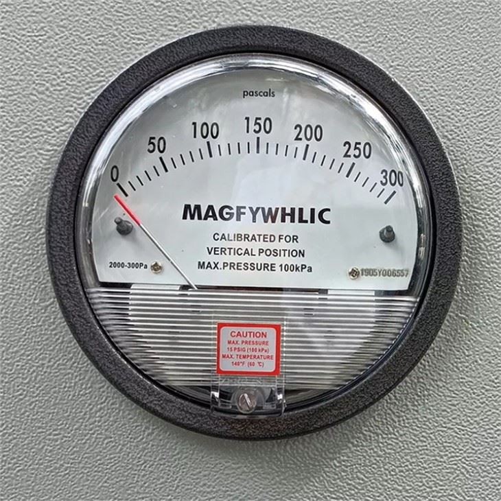 pressure gauge to measure  pressure of the machine during operation.